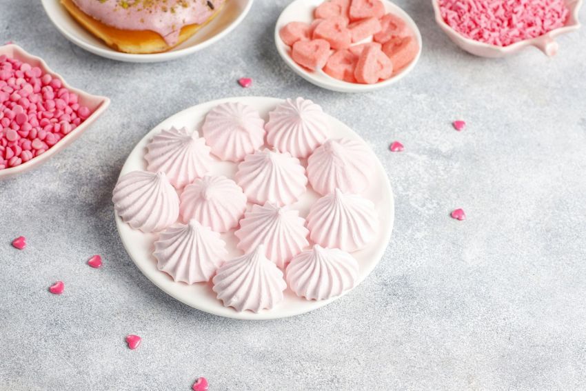 pink color sweets candies